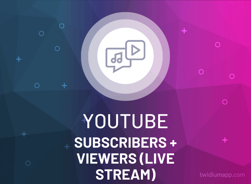 Buy YouTube Subscribers + Viewers (Live Stream) Real TwiDiumApp.